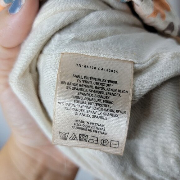 Maeve Anthropologie Medium Paisley Asymmetrical Multicolored‎ Flowy Skirt - Picture 5 of 5